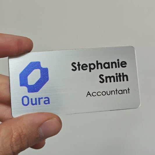 Metallic Name Tag